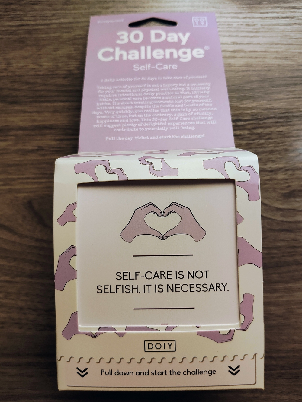 30 Day Challenge Self-Care Prompt Deck